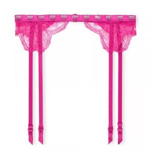 Victoria’s Secret Very Sexy Shine Strap Lace Garter Belt